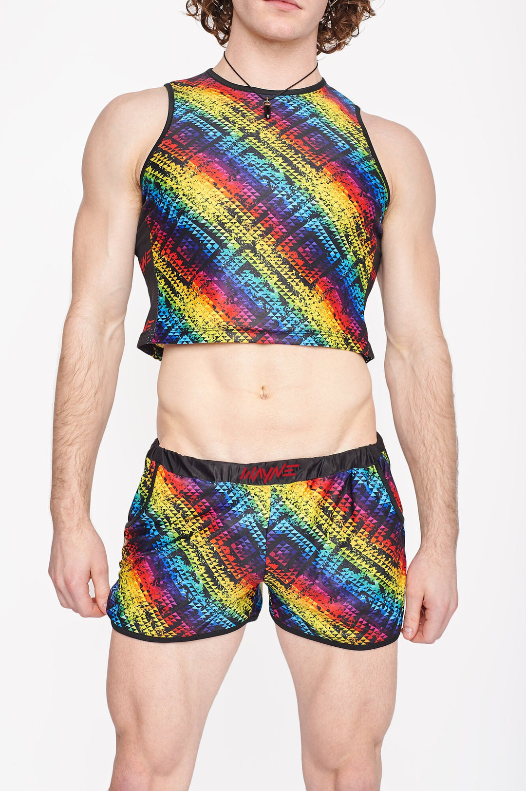 Rainbow Silk Shorts