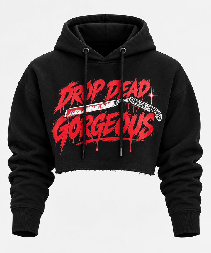 Drop Dead Gorgeous Cropped Hoodie