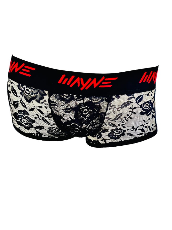 Black Cherry Garter Lace Thong