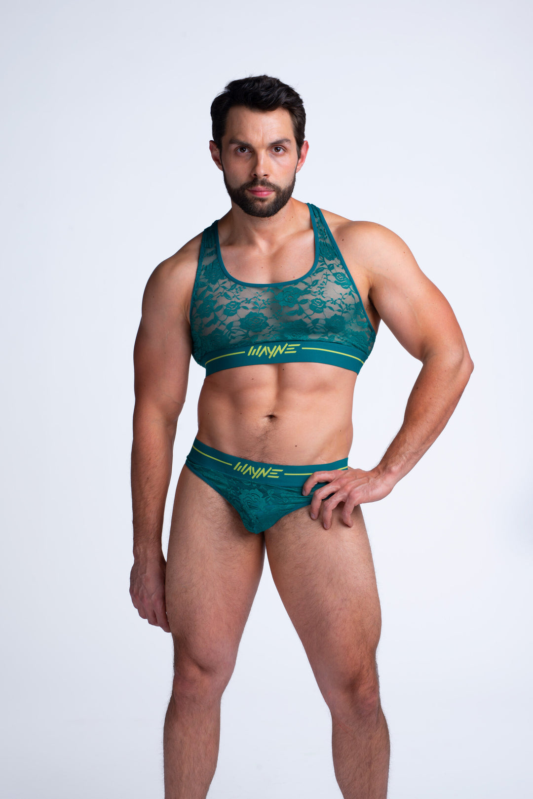 Emerald Green Lace Set