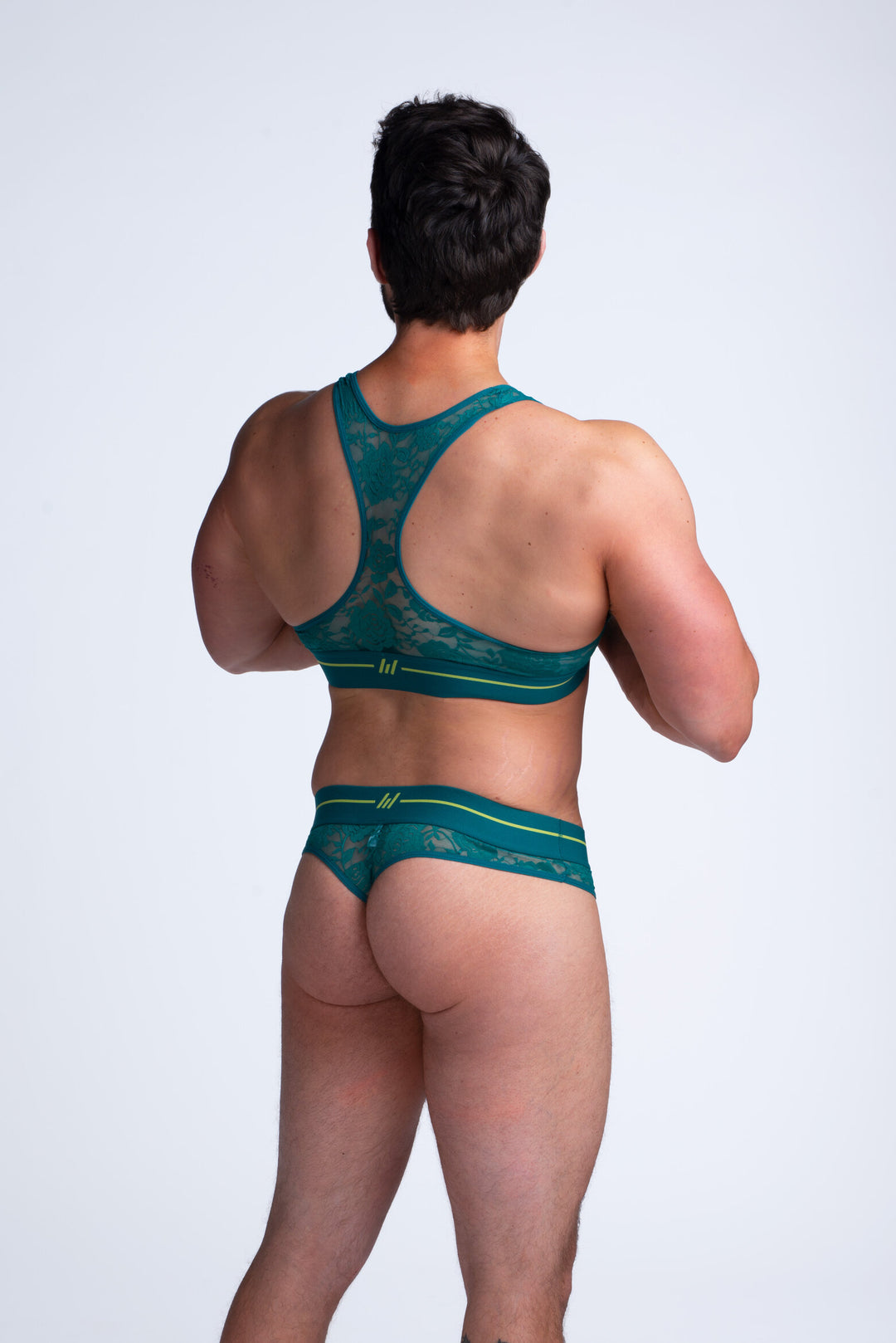 Emerald Green Lace Set